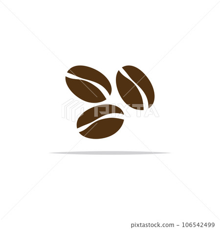 coffee bean icon vector 106542499