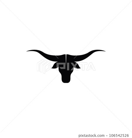 bull head horn icon template bull head horn icon template 106542526