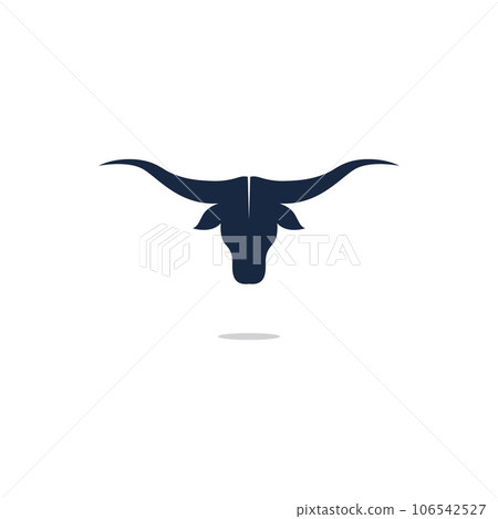bull head horn icon template bull head horn icon template 106542527