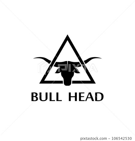 bull head horn icon template bull head horn icon template 106542530