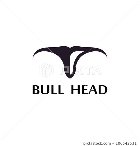 bull head horn icon template bull head horn icon template 106542531
