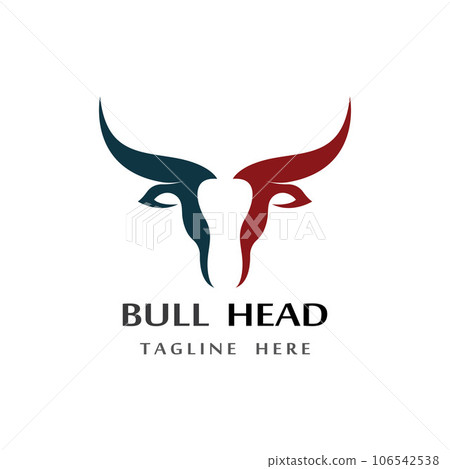 bull head horn icon template bull head horn icon template 106542538