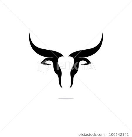 bull head horn icon template bull head horn icon template 106542541