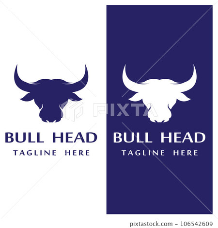bull head horn icon template bull head horn icon template 106542609