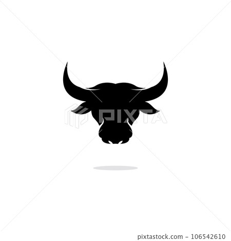 bull head horn icon template bull head horn icon template 106542610