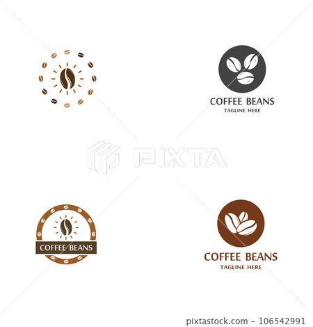 coffee bean icon vector 106542991