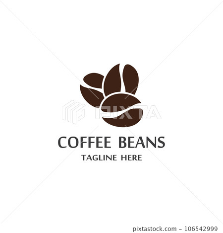 coffee bean icon vector 106542999