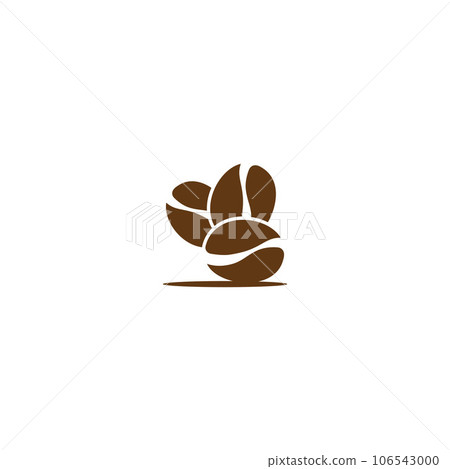 coffee bean icon vector 106543000