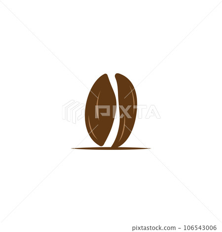 coffee bean icon vector 106543006
