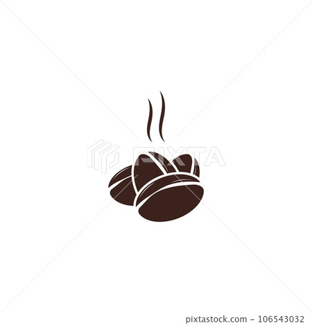 coffee bean icon vector 106543032