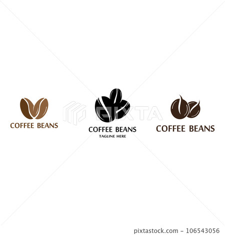 coffee bean icon vector 106543056