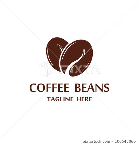 coffee bean icon vector 106543060