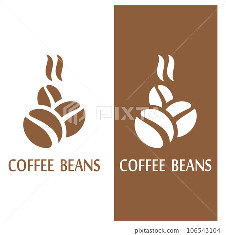 coffee bean icon vector 106543104