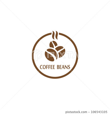 coffee bean icon vector 106543105