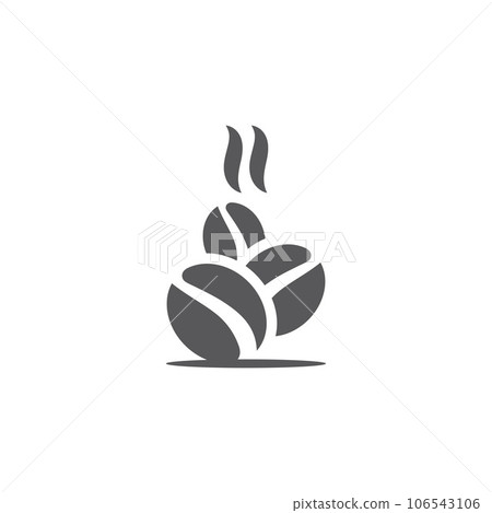 coffee bean icon vector 106543106