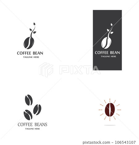coffee bean icon vector coffee bean icon vector 106543107