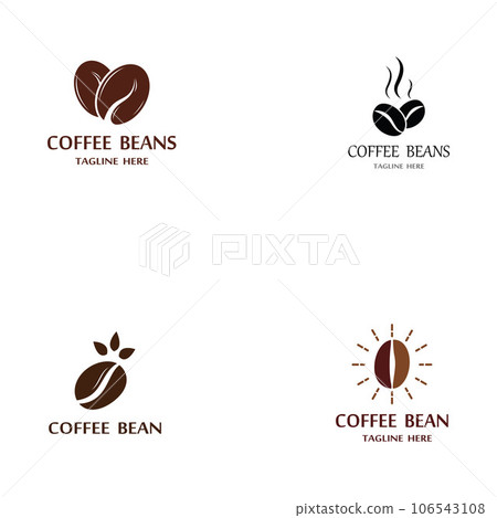 coffee bean icon vector coffee bean icon vector 106543108