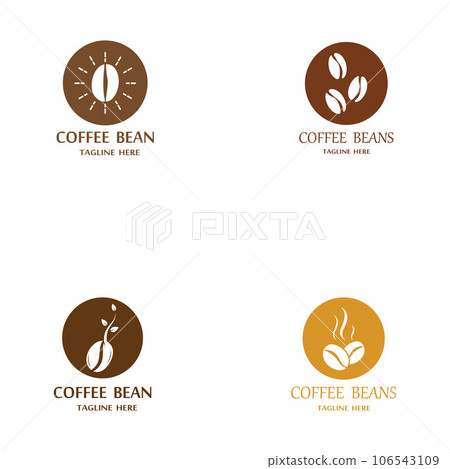 coffee bean icon vector coffee bean icon vector 106543109