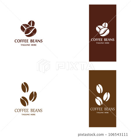 coffee bean icon vector 106543111
