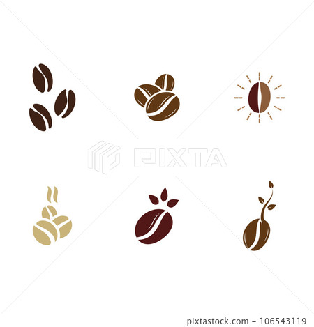 coffee bean icon vector coffee bean icon vector 106543119