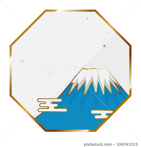 Luxury Mt. Fuji frame white and gold Luxury Mt. Fuji frame white and gold 106543523