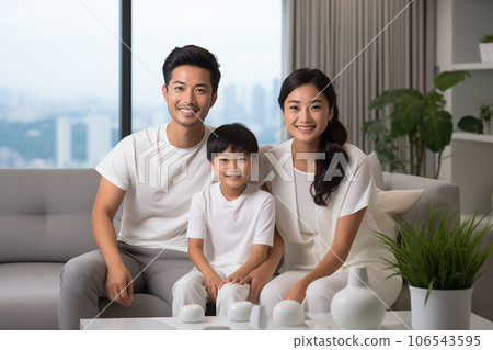 日本家庭在客廳度過的生活方式“AI生成圖像” 106543595