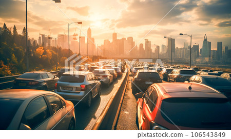 Highway congested 106543849
