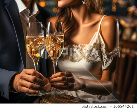 Luxury lounge and friendly men and women 106544261