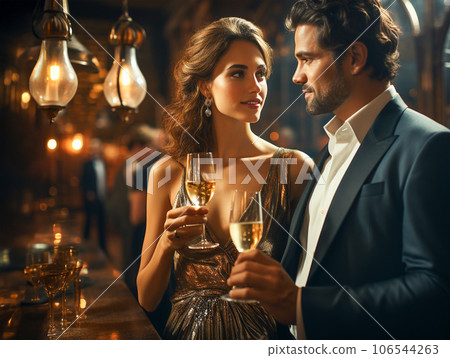 Luxury lounge and friendly men and women Luxury lounge and friendly men and women 106544263