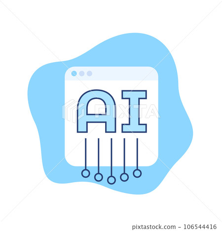 AI service icon for web AI service icon for web 106544416