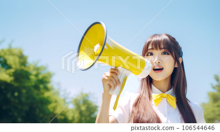一個女人用擴音器 一個女人用擴音器 106544646