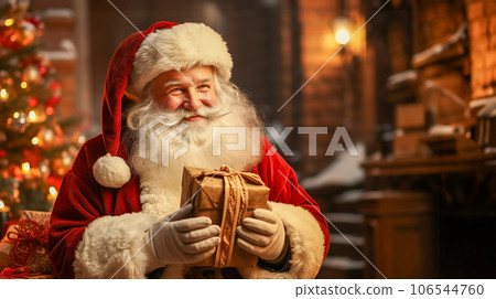 聖誕老公公帶著禮物 106544760