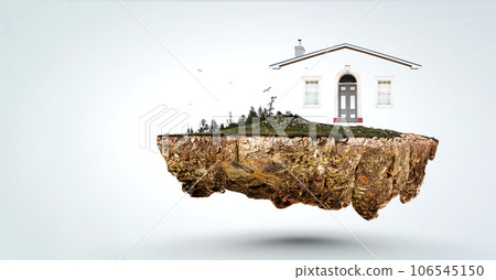 Real estate concept . Mixed media 106545150