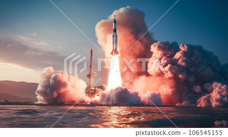 missile being fired missile being fired 106545155