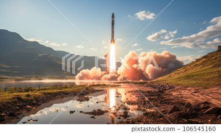 missile being fired missile being fired 106545160