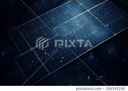 Top view of photovoltaic solar panels. Top view of photovoltaic solar panels. 106545290