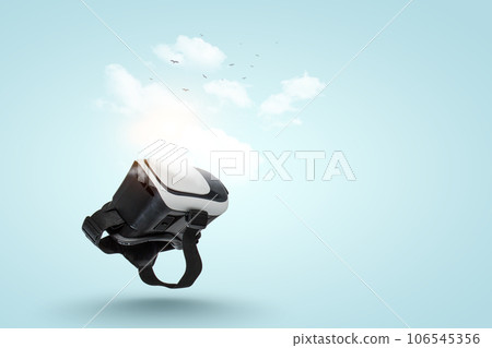 Image of floating virtual reality goggles 106545356