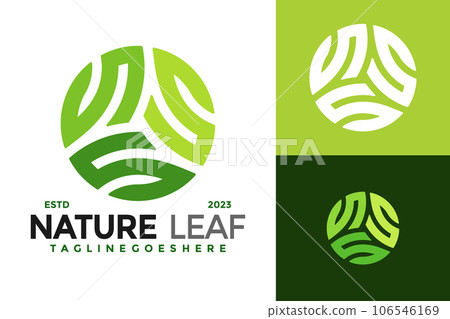 Tripel S Nature Leaf logo design vector symbol icon illustration 106546169
