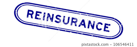 Grunge blue reinsurance word rubber seal stamp on white background Grunge blue reinsurance word rubber seal stamp on white background 106546411