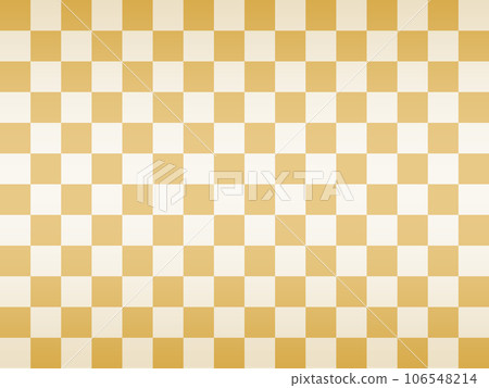 Golden seamless checkered pattern/gradation 106548214