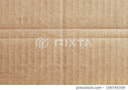 Background of cardboard with frame. Natural texture paper 106548309