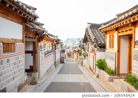 Very beautiful scenery of Bukchon Hanok Village in Seoul, South Korea 106548424