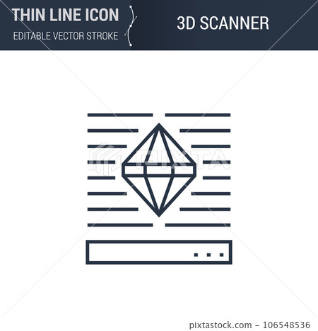 3d Scanner Icon 106548536