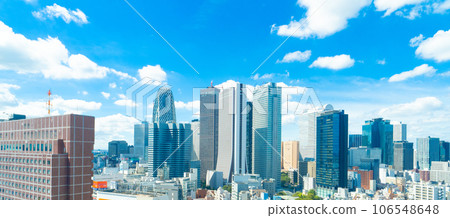 Office buildings in Shinjuku, Tokyo copy space 106548648