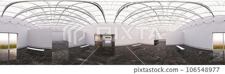 360 panoramic render of the exhibition space. 360 panoramic render of the exhibition space. 106548977