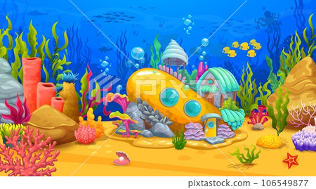 underwater scene cartoon