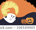 Halloween ghost pumpkin no text 106549905