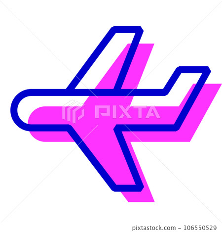 代表車輛、飛機的兩種顏色樣式圖標 106550529