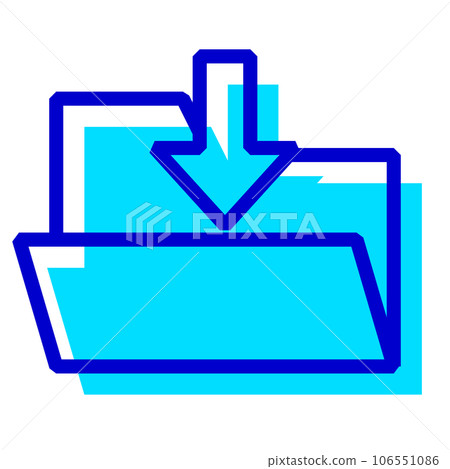 Two color style icons representing files, folders Two color style icons representing files, folders 106551086