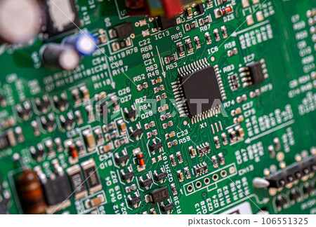 close-up of electronic circuit board close-up of electronic circuit board 106551325